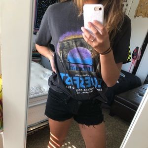 Lucky Black Jean Shorts